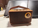 復古藍牙音響柏林之聲創(chuàng  )意戶(hù)外收音機便攜式桌面音響U盤(pán)FM小音箱 花梨金[復古藍牙音響] 曬單實(shí)拍圖
