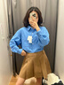 優(yōu)衣庫女裝打褶迷你裙褲/休閑短褲25秋冬新款480302 34 駝色 M /160/68A 曬單實拍圖