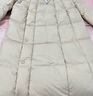 波司登（BOSIDENG）羽絨服新國標90絨女長(cháng)款過(guò)膝廓形顯瘦自由舒適保暖外套 香檳米7230 M 165/88A 體重約120-140斤 曬單實(shí)拍圖