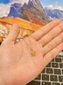 中國黃金（CHINA GOLD）黃金項鏈女士999足金鏤空星星吊墜生日禮物送女友老婆 【京速達】吊墜約0.7g*圓扣*配銀鏈 曬單實拍圖