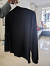 羅蒙（ROMON）歐洲站高端立領(lǐng)衛衣男半開(kāi)扣設計感長(cháng)袖t恤字母刺繡小高領(lǐng)上衣服 立 領(lǐng)長(cháng) 袖t恤 黑色 常規 2XL 曬單實(shí)拍圖