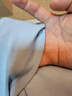 名創(chuàng  )優(yōu)品（MINISO）短袖男純棉休閑寬松夏季圓領(lǐng)百搭青少年潮流半袖t恤 冰川藍 XL 曬單實(shí)拍圖