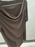 歌莉婭天絲套裝女夏2025超火一整套穿搭獨特漂亮兩件套1E5JAC520 90Y深棕 XL 曬單實(shí)拍圖