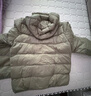 優(yōu)衣庫童裝男童女童高級輕型羽絨連帽外套帽子可拆卸471377 54 綠色 130 曬單實(shí)拍圖