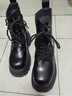 熱風(fēng)厚底馬丁靴女2025年冬季新款增高休閑短靴百搭時(shí)裝靴子女鞋子 01黑色 37 曬單實(shí)拍圖