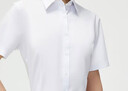 HLA海瀾之家短袖襯衫夏季25正裝微彈服帖有型襯衣女裝 曬單實(shí)拍圖