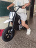 貝多奇兒童電動(dòng)摩托車(chē)男女孩越野摩托3-8-14歲小孩兩輪摩托玩具車(chē)兒童車(chē) 小款：紅色+手剎+避震+充氣輪+高速電機+24V5A電瓶 曬單實(shí)拍圖