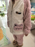 浪莎【法蘭絨】?jì)和履型锒炯咏q中大童女童寶寶保暖家居服套裝 曬單實(shí)拍圖