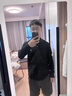 布克兄弟（BrooksBrothers）男士25秋冬新品純棉簡(jiǎn)約長(cháng)袖polo衫 0004-黑色 M 曬單實(shí)拍圖