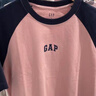 GAP男女裝2025春季新款純棉印花logo撞色插肩袖短袖T恤上衣725618 粉色 XS (165/84A)亞洲尺碼 曬單實(shí)拍圖