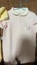 巴拉巴拉童裝嬰兒連體衣新生兒寶寶滿(mǎn)月爬服夾棉加厚萌趣男童女童嬰童衣服 粉底白色獨角獸 80cm 曬單實(shí)拍圖