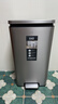 EKO【京東總部大樓同款】不銹鋼垃圾桶30L雅鋼帶蓋腳踏大號商用物業(yè)辦公室酒店廚房衛生間EK9361 曬單實(shí)拍圖
