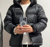 駱駝（CAMEL）熾云羽絨服男女冬季連帽防潑防風(fēng)鴨絨保暖情侶面包服 M34CR07674B 曬單實(shí)拍圖