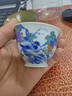 景德鎮官方陶瓷青花斗彩主人杯家用白瓷手繪泡茶品茗杯高檔禮盒裝送長(cháng)輩 青花斗彩花鳥(niǎo)主人杯 曬單實(shí)拍圖