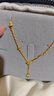 周生生 黃金項(xiàng)鏈足金愛(ài)心套鏈流蘇心弦15859N計(jì)價(jià)41厘米7.4克 曬單實(shí)拍圖