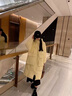 翊尚美羽絨棉服女2026新款秋冬季加厚長(cháng)款韓版棉襖女小個(gè)子寬松修身外套 奶黃色【秋冬加厚款】 L 【適合120-140斤】 曬單實(shí)拍圖