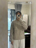優(yōu)衣庫男裝女裝Souffle yarn舒芙蕾圓領(lǐng)針織衫/毛衣毛衫471229 31 米色 S /165/84A 曬單實(shí)拍圖