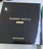 HUAWEI WATCH 5 42mm 基礎(chǔ)款 不銹鋼表殼 極光綠 氟橡膠表帶首創(chuàng)X-TAP智感窗鴻蒙AI腕上小藝eSIM通信 曬單實(shí)拍圖