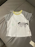 戴維貝拉（DAVE＆BELLA）夏季童裝男童t恤兒童短袖女童上衣純棉衣服寶寶體桖半袖夏裝服裝 斑馬印花【現(xiàn)貨】 90 cm（建議身高80-90cm） 曬單實拍圖