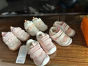 基諾浦（ginoble）嬰兒學(xué)步鞋24年冬季搖粒絨8-18個(gè)月男女童苗繡機能鞋GB2363藕粉 曬單實(shí)拍圖