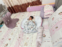 babycare寶寶衣服秋冬奧粒絨女寶男寶爬服新生兒連體衣嬰兒秋裝 哆咔星云粉 73cm 曬單實(shí)拍圖