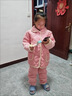 G.DUCKKIDS兒童法蘭絨睡衣冬季夾棉加厚款寶寶套裝女童睡衣珊瑚絨男童家居服 粉紅色 14#(14碼-適合身高110-120cm) 曬單實(shí)拍圖