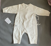 babylove新生兒連體衣春秋季純棉初生兒寶寶和尚服嬰兒衣服綁帶哈衣爬服 素白 66cm 曬單實(shí)拍圖