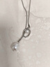 飾薇珍珠款式長(cháng)款吊墜項鏈女秋冬氣質(zhì)高級感輕奢百搭毛衣鏈可調節配飾 銀色（鏈長(cháng)62cm） 曬單實(shí)拍圖