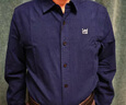 Lee標準版抓絨刺繡小Logo翻領(lǐng)男長(cháng)袖襯衫休閑潮流 曬單實(shí)拍圖