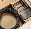 蔻馳（COACH）【品牌直供】男士雙扣頭腰帶禮盒 38MM 灰黑色CW362 曬單實(shí)拍圖