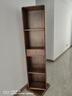 致典全實(shí)木旋轉書(shū)架黑胡桃木落地全身鏡現代極簡(jiǎn)多功能收納置物柜 穿衣鏡【出口款】 曬單實(shí)拍圖