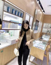 棉服女士內膽秋冬新款修身保暖圓領內穿小棉襖輕薄短款棉衣外套女 卡其色 標準顏色 L 建議體重95-105斤 卡碼拍大 曬單實拍圖