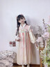 安妮優(yōu)兒（Anneyol）漢服女童秋冬裙子2025新款兒童古風(fēng)加絨公主連衣裙冬季中國風(fēng)古裝 粉色 130 曬單實(shí)拍圖