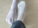 芬騰女中筒襪6雙裝10A抑菌休閑棉襪新款羅紋不勒腿中筒襪 曬單實(shí)拍圖