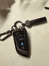 紳創(chuàng  )寶馬鑰匙套25款3系5系1系x1x3x4x5x6刀鋒鑰匙320/325/530汽車(chē)殼扣 寶馬B款-刀鋒鑰匙-墨玉黑+黑皮繩 曬單實(shí)拍圖