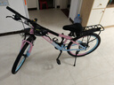 永久山地自行車(chē)成人山地車(chē)學(xué)生鋁合金變速油碟剎內走線(xiàn)男女士單車(chē)賽車(chē) 輻條/炫彩粉/輕量鋁架/競速軸承 24寸【適合：140-170cm】 24速【定位變速器】 曬單實(shí)拍圖