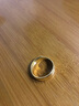 胖東來(lái)品質(zhì)鍍金戒指金女24k情侶指環(huán)尾戒999久不變色開(kāi)口閉口百搭 男款開(kāi)口戒 5mm光面 6號 曬單實(shí)拍圖