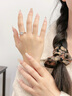 六桂福珠寶小方糖銀戒指女S925閃耀鋯石氣質(zhì)高級感送女友生日禮物 曬單實拍圖