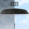 京東京造 颶風(fēng)Pro雨傘全自動(dòng)太陽(yáng)傘遮陽(yáng)男士晴雨傘大號24骨黑色23寸105cm 曬單實(shí)拍圖