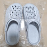 男士外穿EVA拖鞋男沙灘鞋居家涼拖女拖鞋軟底一字拖洞洞鞋涼拖鞋 灰色 44 -45【尺碼偏小】 曬單實(shí)拍圖