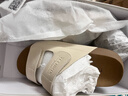 天美意勃肯涼拖鞋商場(chǎng)同款厚底百搭魔術(shù)貼女一字拖2025新款 拖鞋款-米白 36 曬單實(shí)拍圖