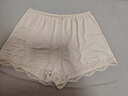 ubras25年新防走光安全褲優(yōu)可蕾絲花邊寬松居家兩穿女士短褲打底褲 燕麥奶色 1條 L 曬單實(shí)拍圖