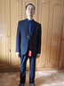 皮爾卡丹高檔羊毛西服套裝男全套正裝西裝商務(wù)面試上班西裝結婚伴郎喜爸爸 藏青【衣服+褲子+襯衫領(lǐng)帶】 50/175碼(L) 曬單實(shí)拍圖