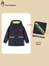 暇步士（Hush Puppies）童裝兒童男小童秋季新款舒適個(gè)性時(shí)尚薄款風(fēng)衣外套 藏藍 120 cm 曬單實(shí)拍圖