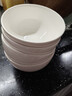 潔雅杰陶瓷碗中式白瓷小碗家用4.5英寸米飯碗喝湯碗面碗套裝10只裝 曬單實(shí)拍圖