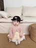 西兒秋裝連衣裙女寶寶洋氣套裝女童周歲百搭休閑開衫嬰兒背心裙禮服 寶寶周歲禮服套裝【外套+背心裙】 80 曬單實(shí)拍圖