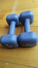 樂(lè )系（lexi）浸塑啞鈴男士健身家用器械力量訓練手臂肌肉塑形 深?；?kg*2只 曬單實(shí)拍圖