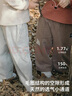 white wheat2025新款兒童休閑長(cháng)褲男童闊腿褲女童童裝有機棉褲子寶寶寬松長(cháng)褲 淺灰色 120 曬單實(shí)拍圖