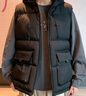 GENIOLAMODE品牌工裝棉馬甲外套男士秋冬款加厚保暖坎肩寬松連帽馬夾背心 曬單實(shí)拍圖