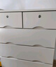 魯菏鑫森斗柜 實(shí)木五斗柜簡(jiǎn)約實(shí)木儲物柜臥室抽屜柜客廳收納柜子 象牙白高五斗【升級帶鎖款】 曬單實(shí)拍圖